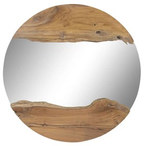 Τοίχο καθρέφτη Home ESPRIT Καφέ Bali 100 x 5 x 100 cm