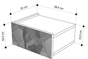 Κομοδίνο Ψαμμίτης / Τραβερτίνη ITODA 38.4x31x18.5