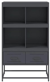 vidaXL Ντουλάπι Ανθρακί 68x39x111,5 εκ. από Χάλυβα