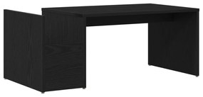 vidaXL Τραπεζάκι καφέ Μαύρο Δρυς 90x45x35 εκ. Από ξύλο