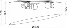 Φωτιστικό Πλαφονιέρα Aca Pablo AD8030PP Pink