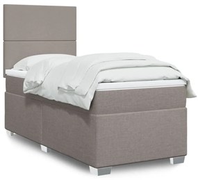 ΚΡΕΒΑΤΙ BOXSPRING ΜΕ ΣΤΡΩΜΑ TAUPE 80X200 ΕΚ. ΥΦΑΣΜΑΤΙΝΟ 3292612