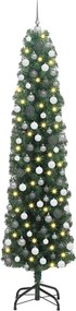 vidaXL Τεχνητό Χριστουγεννιάτικο Δέντρο με 300 LED Πράσινο 210 cm