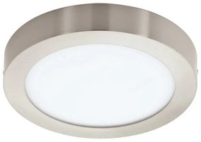 Έξυπνο Φωτιστικό Οροφής Πάνελ LED 16,5W ΙΡ44 3CCT Dimmable Φ21cm Fueva-Z Eglo 900114 Νίκελ Ματ