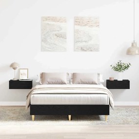 vidaXL Σκελετός Κρεβατιού Μαύρη δρυς 120 x 190 cm Επεξεργασμένο ξύλο