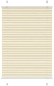 Πλισέ περσίδα Κρέμα 90x100 cm Πλάτος υφάσματος 89,4 cm - Κρεμ