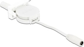 DELOCK module καλώδιο τροφοδοσίας Easy 45 81376, ανασυρόμενο 50cm, λευκό