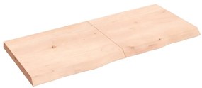 vidaXL Επιφάνεια Τραπεζιού 140x60x(2-6)εκ Ακατέργαστο Μασίφ Ξύλο Δρυός
