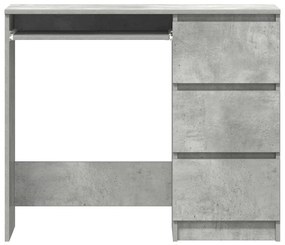 vidaXL Γραφείο Γκρι του Σκυροδέματος 90 x 45 x 76 εκ. από Επεξ. Ξύλο