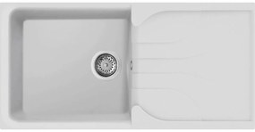Νεροχύτης κουζίνας EGO 480 Bianco Titano 68 ELLECI 100x50cm - LGE48068