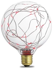 Λαμπτήρας LED DreamStars G125 1.5W E27 Kόκκινο ELVHX-EL125105-Κόκκινο EL125105
