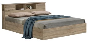 Κρεβάτι OLYMPUS σε sonoma απόχρωση 140x200εκ Υλικό: PAPER LAMINATED - MDF - MELAMINE 123-000235