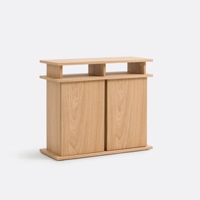 Μπουφές χαμηλός με επένδυση δρυός, ABAC