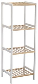 Ραφιέρα kit απο mdf σε χρώμα λευκό/σονόμα 35x35x100