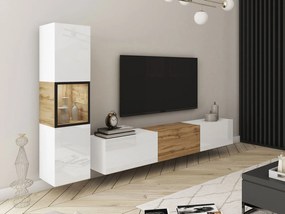 Σύνθεση σαλονιού Berlin I-Λευκό - Φυσικό