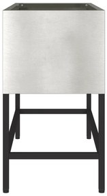 vidaXL Ανυψωμένος Κήπος 60x26x45 εκ Ανοξείδωτο χάλυβα