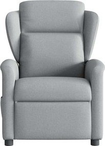 vidaXL Πολυθρόνα Ανακλινόμενη Ανοιχτό Γκρι Υφασμάτινη