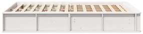 vidaXL Λευκό Κρεβάτι με Αποθηκευτικό Χώρο - 140 x 200 εκ.