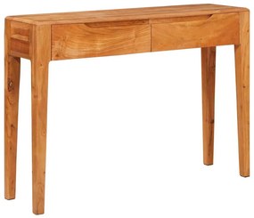 Τραπέζι κονσόλας Καφέ 110 x 30 x 80 εκ Στερεό Ξύλο Ακακίας