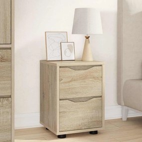 vidaXL Κομοδίνα 2 pcs Δρύς Sonoma 30,5 x 30 x 43 εκ Επεξεργασμένο ξύλο