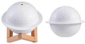 Led Συσκευή Αρωματοθεραπείας Planet Λευκή 200ml