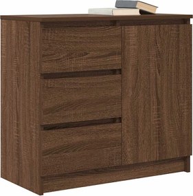vidaXL Συρταριέρα με Συρτάρια καφέ δρυς 71x35x65 εκ. Επεξ. Ξύλο