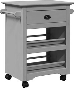 vidaXL Καροτσάκι κουζίνας BODO Γκρι 67,5x45x80 cm