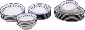 Dinner Set (24 Pieces) GBSATN24Y4R1614 White
Blue