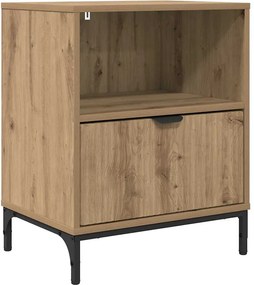 vidaXL Κομοδίνο artisan δρυς 49 x 36 x 61 εκ Επεξεργασμένο ξύλο
