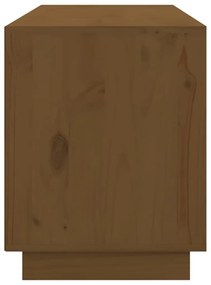 vidaXL Έπιπλο Τηλεόρασης Καφέ Μελί 176x37x47,5εκ από Μασίφ Ξύλο Πεύκου