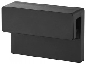 Βάση Στήριξης Τοίχου Οδοντόβουρτσας Tower YMZK1496 9x2,8x6cm Black Yamazaki Σιλικόνη,Pu