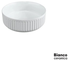 Bianco Ceramica Etna-S Επικαθήμενος Νιπτήρας Πορσελάνης Φ36 White