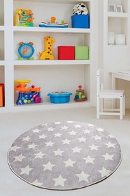 Χαλί Yıldız 876CHL1242 Grey Conceptum Hypnose 200X200cm Round
