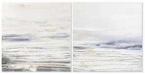 Καμβάς DKD Home Decor Τζίντζερ Καμβάς 90 x 3,7 x 90 cm