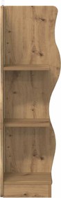 vidaXL Γωνιακό ράφι Artisan Δρυς 34 x 33 x 102 εκ Επεξεργασμένο Ξύλο