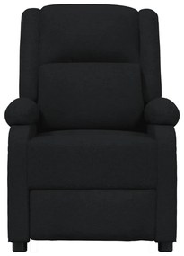 vidaXL Πολυθρόνα Μασάζ Ηλεκτρική Μαύρη Υφασμάτινη