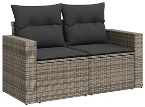 vidaXL Σετ Καναπέ Κήπου 14 pcs Γκρι συνθετικό ρατάν