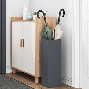 vidaXL Σχέδιο &amp; βάση αποθήκευσης Ανθρακί 15,5 x 15,5 x 49 εκ Ατσάλι