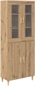 vidaXL Highboard Artisan Oak 69,5 x 34 x 180 εκ.