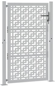 vidaXL Πύλη κήπου 105x155 cm Σταυρός σχεδιασμού από διαβρωμένο χάλυβα