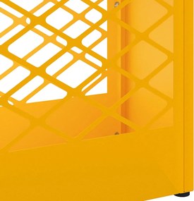 vidaXL Βάση ομπρέλας βροχής Μουσταρδί 28 x 12 x 41 εκ Ατσάλι