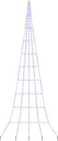 vidaXL Χριστουγεννιάτικο Δέντρο LED με Σφήνες Εδάφους Μπλε 511 εκ
