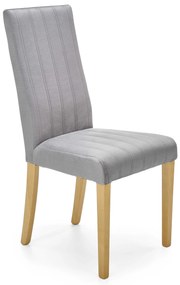 DIEGO 3 chair, color: quilted velvet Stripes - MONOLITH 85 DIOMMI V-PL-N-DIEGO_3-D.MIODOWY-MONOLITH85