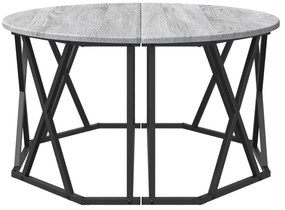 vidaXL Γκρι Sonoma Τραπέζι Σαλονιού 80x80x42 εκ. Κατασκευασμένο από Επικαλυμμένο Ξύλο