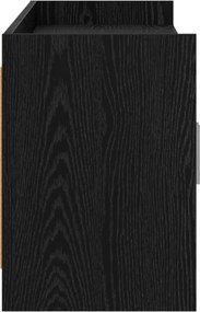 VidaXL Ντουλάπι TV 168 x 33 x 47 εκ. Μαύρη Δρυς Επεξεργασμένο Ξύλο