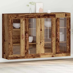 vidaXL Ντουλάπες τοίχου  2 τεμ. παλιού ξύλου, 69.5x34x90 εκ. από ξύλο.