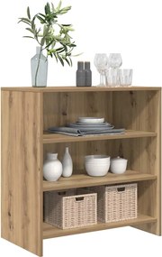 vidaXL Πλαϊνό γραφείο Καφέ 70 x 41 x 75 εκ. Επεξεργασμένο ξύλο