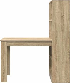vidaXL Γραφείο Δρύς Sonoma 122 x 67 x 145 εκ. Επεξεργασμένο ξύλο
