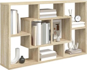 vidaXL Ραφιέρα Τοίχου Sonoma Δρυς 85x16x52,5 εκ. Επεξεργασμένο Ξύλο