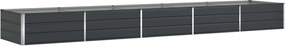 vidaXL Γλάστρα Ανθρακί 480 x 100 x 45 εκ Επικαλυμμένος Χάλυβας
